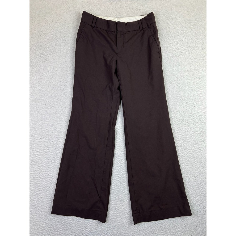 Banana Republic Martin Brown Wool Straight Leg Dress Pants Womens 30 253665